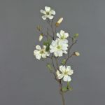 Magnolienzweig künstlich MARGA, weiß, 80cm, Ø7-8cm