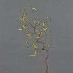 Kunst Haselnusszweig XANCHO mit Kätzchen, braun, 65cm, Ø0,5cm