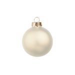 Weihnachtsbaumkugel CLARIBELLE, matt, 15 Stück, champagner, Ø8cm