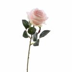 Textilblume Rose SIMONY, zartrosa, 45cm, Ø8cm
