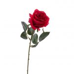 Textilblume Rose SIMONY, rot, 45cm, Ø8cm