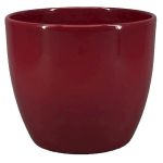 Topf für Pflanzen Keramik TEHERAN BASAR, weinrot, 12cm, Ø13,5cm