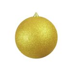 Tannenbaum Kugel CANELA, Glitzer, gold, Ø20cm