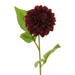 Künstliche Blume Dahlie WANRU, burgunderrot, 50cm, Ø9cm