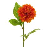 Künstliche Blume Dahlie WANRU, orange, 50cm, Ø9cm