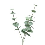 Kunstzweig Eukalyptus FENYU, grün-weiß, 60cm