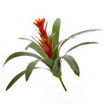 Künstliche Guzmania INES mit Blüten, auf Steckstab, rot, 45cm