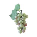 Künstliches Obst Weintrauben SHEBEI, grün-rosa, 8cm, Ø4cm