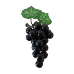 Künstliches Obst Weintrauben SHEBEI, schwarz, 8cm, Ø4cm