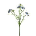 Kunstzweig Schwarzkümmel TIANKE, blau, 65cm, Ø7-8cm