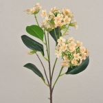 Künstlicher Zweig Schneeball LINDIWE, aprikose-creme, 70cm, Ø5-10cm