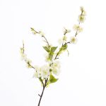 Kunst Kirschblütenzweig VALESKA mit Blüten, weiß, 85cm