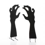Halloween Dekoration Silhouette Hände SPOOKY HANDS, schwarz, 40cm