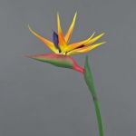 Künstliche Papageienblume LATIFA, orange-violett, 90cm, 17x20cm