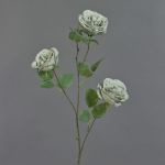 Kohl-Rose Deko Zweig GITTI, grau-blau, 80cm, Ø8-9cm