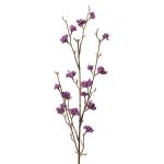Kunst Liebesperlenstrauch Zweig LARINA mit Beeren, violett, 70cm