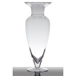 Amphorenvase Glas KENDRA auf Standfuß, klar, 32cm, Ø12,5cm