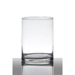 Vase aus Glas SANYA EARTH, Zylinder, transparent, 20cm, Ø12cm