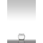 Glas mit Längsstreifen NOLAN, transparent, 10,5cm, Ø11,5cm