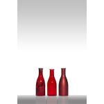 Deko-Flaschen aus Glas ANYA, 3 Stück, rot, 18,5cm, Ø6,5cm