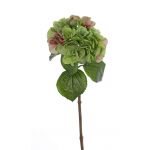 Kunststoff Hortensie CHIDORI, grün-rosa, 60cm, Ø20cm
