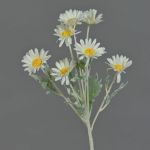 Kunstblumenzweig Margerite LEONIA, weiß, 60cm, Ø6cm