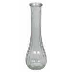 Vase aus gewellten Glas KOSTA, klar, 21,5cm, Ø7cm