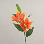 Kunstzweig Tigerlilie EMIKO, orange, 65cm, Ø13cm