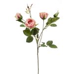 Künstlicher Rosen Zweig SYLVANA, rosa, 60cm, Ø3-5cm