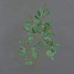 Eukalyptus Zweig künstlich COBAR mit Blüten, crossdoor, grün, 65cm, Ø1,5cm