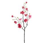 Kunst Apfelblütenzweig LEKO, Blüten, pink-rosa, 55cm