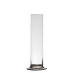 Vase für Einzelblumen ABIRAMY aus Glas, Standfuß, klar, 15cm, Ø6cm