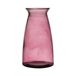 Tisch Vase TIBBY aus Glas, pink-klar, 23,5cm, Ø12,5cm