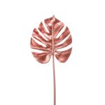 Kunst Philodendron Monstera Deliciosa Blatt SEHUN, mauve, 70cm