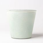 Glas Teelichthalter SATINA, hellblau-satiniert, 8,5cm, Ø9cm