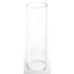 Bodenvase Zylinder SANSA FIRE, Glas, klar, 68cm, Ø16cm