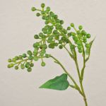 Künstlicher Zweig Holunderbeere TEITH mit Früchten, grün, 40cm
