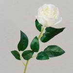 Kunstblume Rose SEENSA, weiß, 55cm Ø7cm