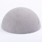 Steckschaum Halbkugel YERAY für Kunstblumen, grau, 13cm, Ø25cm
