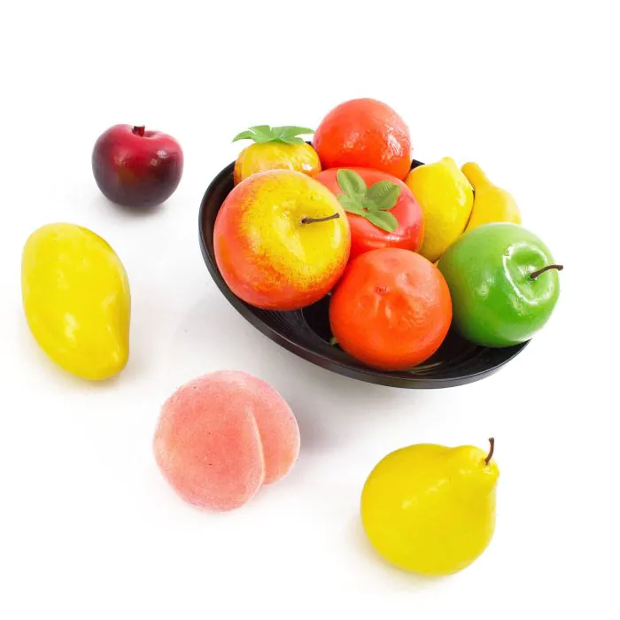 Plastik Früchte Mix FIDAN, bunt, 5-8cm