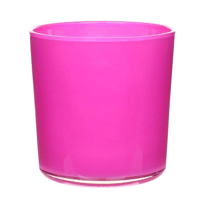 Blumentopf NECHAMA, Glas, pink, 13cm, Ø12,7cm