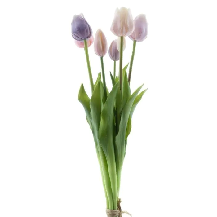 Knstlicher Tulpenstrau Mix LONA, lila-flieder-creme, 45cm, 20cm