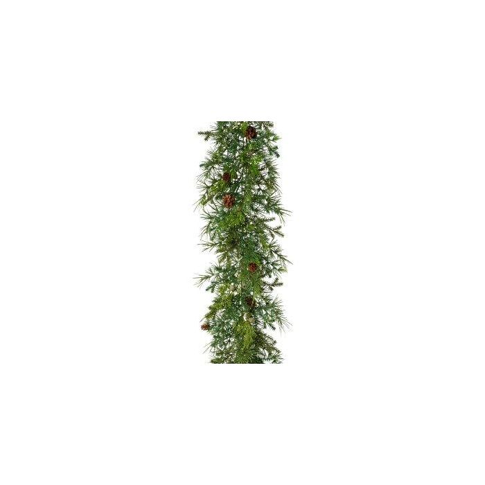 Kunstpflanzen Girlande Zeder, Lrche PLEMON, Zapfen, grn, 185cm