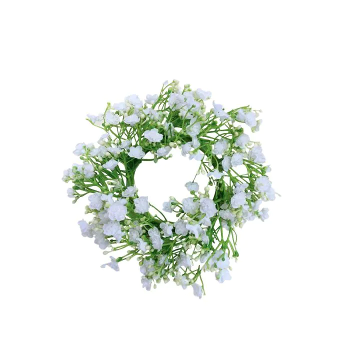 Schleierkraut Kunstpflanze Kranz LITAGO, wei, 20cm