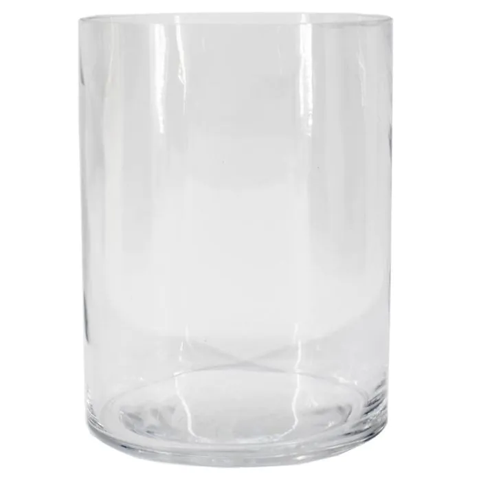 Zylindervase Glas SANSA OCEAN, recycelt, klar, 20cm, Ø15cm