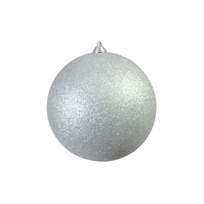 Tannenbaum Kugel CANELA, Glitzer, silber, Ø20cm