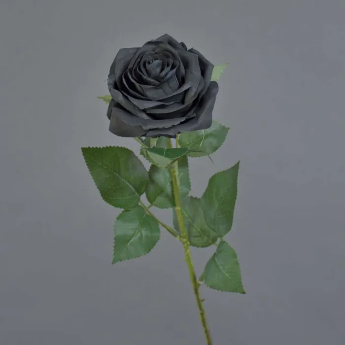 Kunstrose KAILIN, schwarz, 65cm, Ø9cm