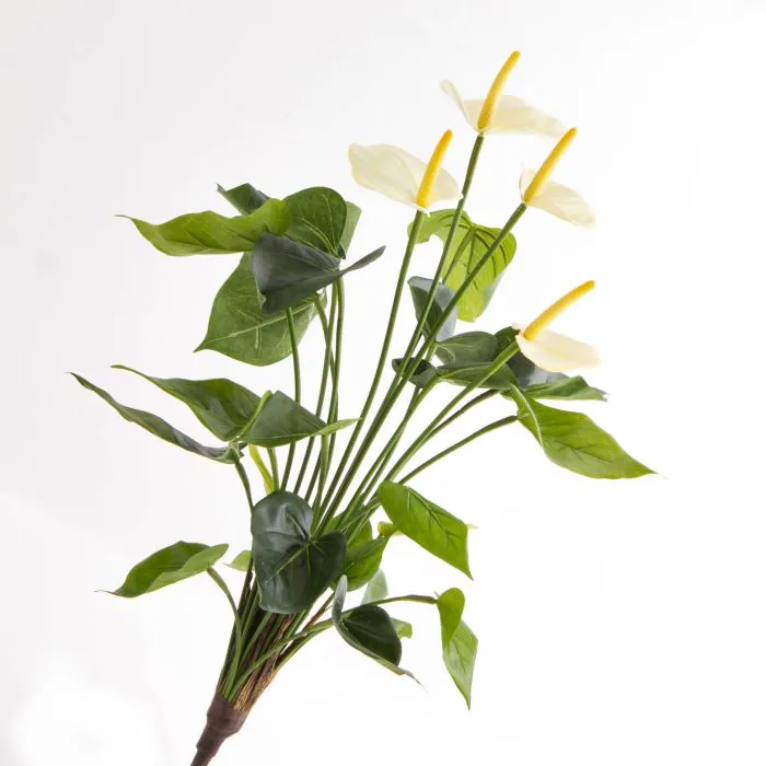 Kunstblume Anthurium LORIE creme 55cm 6x8cm