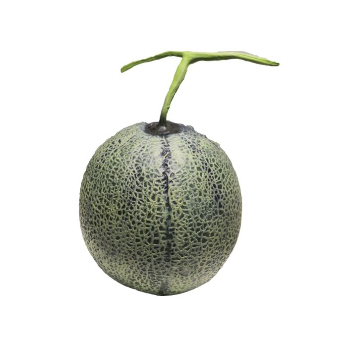 Knstliches Obst Cantaloupe-Melone QIANQI, grau-grn, 16cm