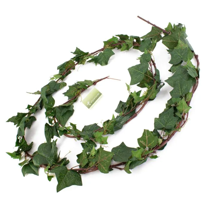 Plastik Efeu Girlande NORWIN, grün, 350cm